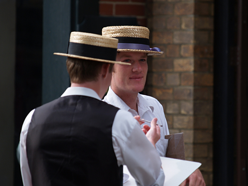 Boaters in conversation