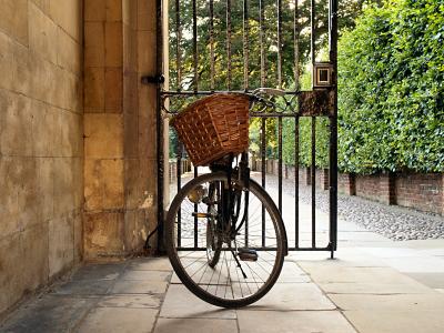 Bike at Clare College