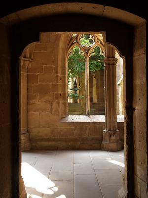View on the ambulatory and central court yard