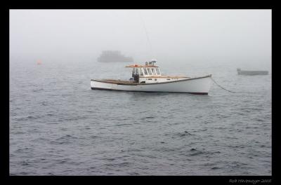 Lobster Boat in Fog 2