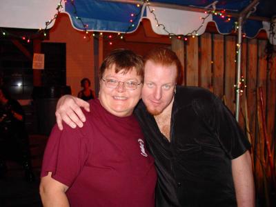 DSC00598.jpg Penny Craver (owner Amos Southend, Tremont Music Hall, Dish) and Torch Frank Baldwin