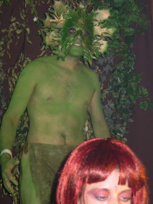 DSC00458.jpg Steve foster as the Green man and Chere`