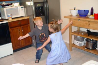 Rory and Jaden dancing