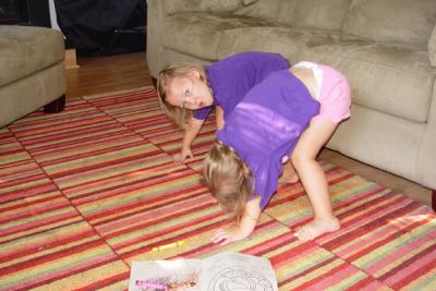 Howling in downward facing dog