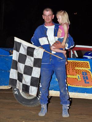 Late Model winner Jeremy Ohl