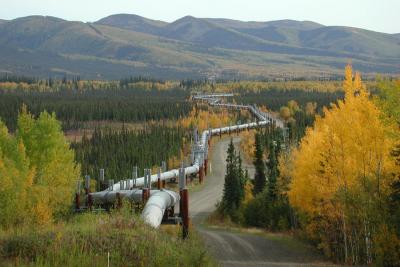 Oil Pipeline north of Fairbanks, AK