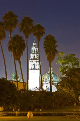 Museum Of Man, Balboa Park At Night