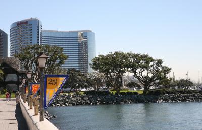 Seaport Village Looking South At The Marriot Hotel