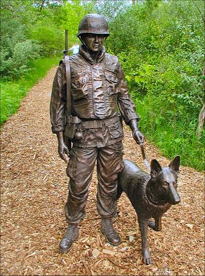 Wildlife Prairie Park Memorial Statue - by Jack Duffell