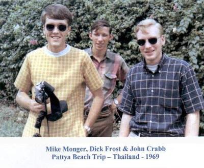 Mike Monger, Dick Frost, & John Crabb - Pattya 1969