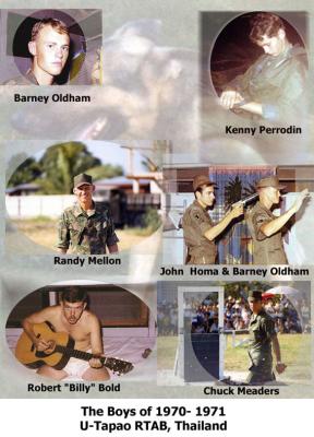 Barney Oldham, Kenny Perrodin, Randy Mellon, John Homa, Billy Bold, & Chuck Meaders  1970-1971