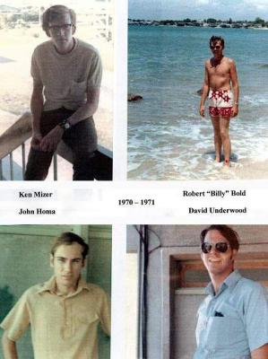 Ken Mizer, Robert Billy Bold, John Homa, & David Underwood  1970-1971