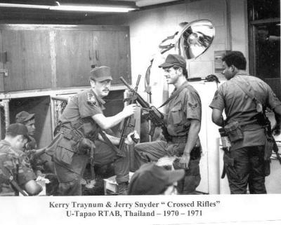 Kerry Traynum & Jerry Snyder Crossed Rifles