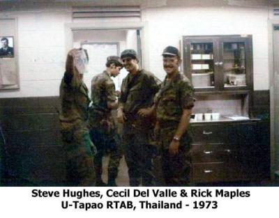 Steve Hughes, Cecil DelValle & Rick Maples   1973