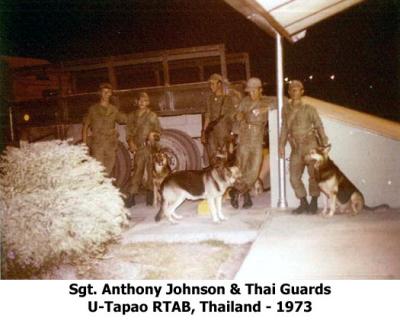 Sgt Anthony Johnson & Thai Guards 1973