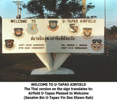 U-Tapao Sign