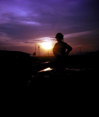 U-Tapao Thai Guard at Sunset