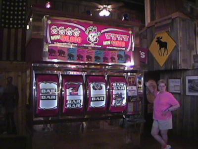 Pat Broeker & Giant Slot Machine