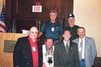 Top - Mike Monger & Mike Potter (Ubon).  Bottom - John O'Donnell, Bill Cummings & Duke, Fred Cobb, & Bernie Turnbloom