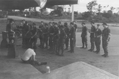 Guardmount at Kennels Udorn 1970