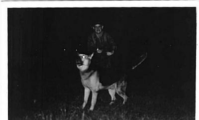 Mike Fisher and Rowdy on post Udorn 1971