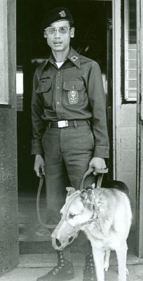 Thai Guard and Unk Dog  Udorn 1973