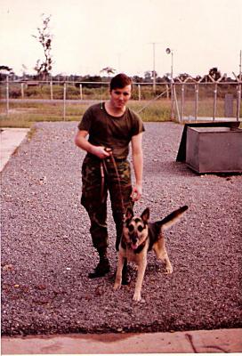 Unknown Handler and Dog 5 Udorn 1972