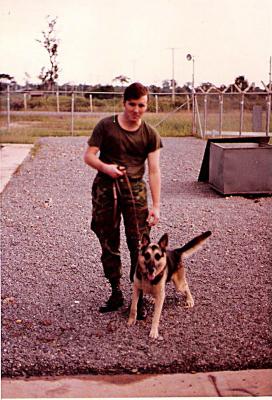 Unknown Handler and Dog 5  Udorn 1972