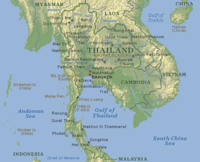 Thailand map