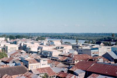 034 - Picture taken from the top of the hotel in Ubon Ratchathani, Mae Nam Mun (Moon River) in background