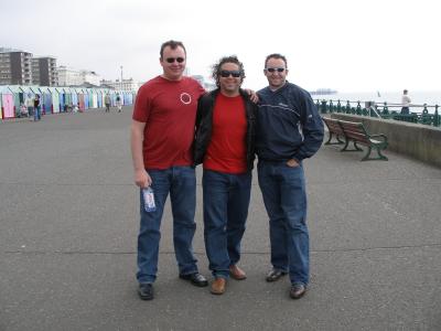 Leaky, Ronnie, me in Brighton