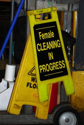 Female Cleaning