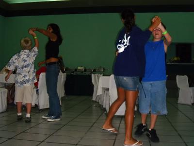 Dancing with the staff!