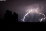 Lightning strikes in Arches