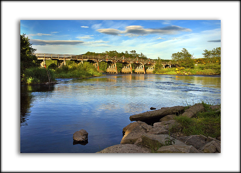 Wooden bridge near Broomhill, Invernesshire, Scotland