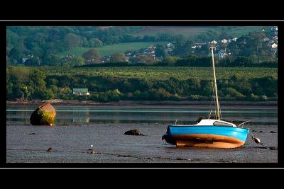 Boats on the River Teign, Devon