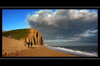 Cliffs and cloud, West Bay, Dorset