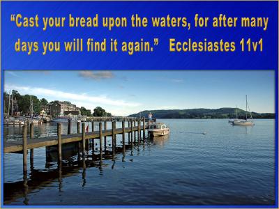 'Ecclesiastes 11v1' slide from the Lake District series