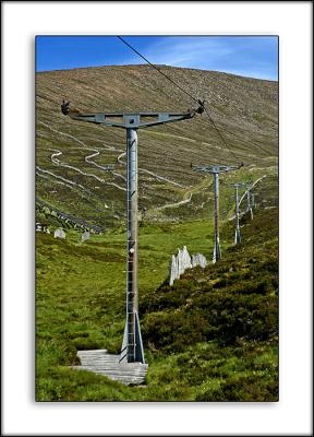 Ski-lift, Cairngorms, Scotland