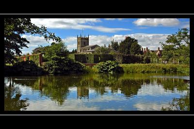 The lake, Coughton Court, Warwickshire