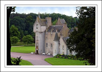 The front of Ballindalloch Castle, Banffshire, Scotland