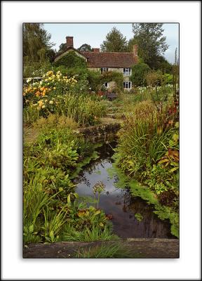 Garden and farmhouse, Gant's Mill, Bruton, Somerset