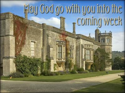 'May God go with you' slide from the Lacock series