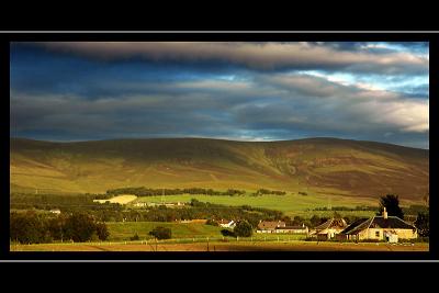 The hills behind Cromdale, Morayshire, Scotland