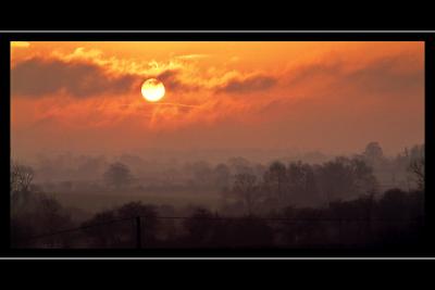 Sunrise near Martock, Somerset