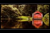 Boathouse and reflection, Ullswater, Cumbria (1914)
