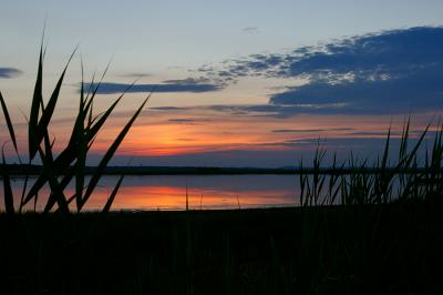 Plum Island, Parker River National Wildlife Refuge Salt Pannes Sunset.