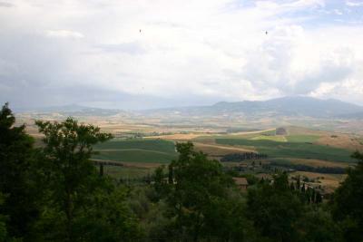 View from Pienza - Monte Amiata in the background