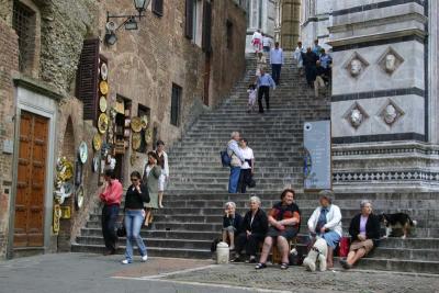 Stairs next to the Baptistery