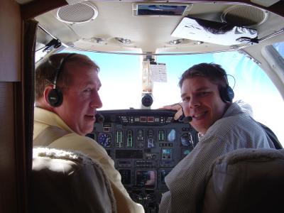 Rod & Ryan ... no hands flying!
